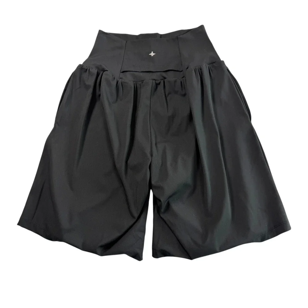 New Halara SoftlyZero Airy 2-in-1‎ InstantCool Yoga Shorts Sz S Black Athletic